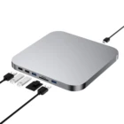 Mini Usb Docking Station Usb MC25 Silver For Hub Mac Mini 2020 HDD Enclosure USB DOCKING STATION Mac Hub