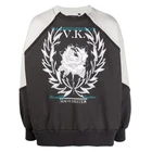 Customized Wholesale Logo Printed Letter Vk Sweatshirt Men's Round Neck Long Sleeve Pullover Sweatshirt