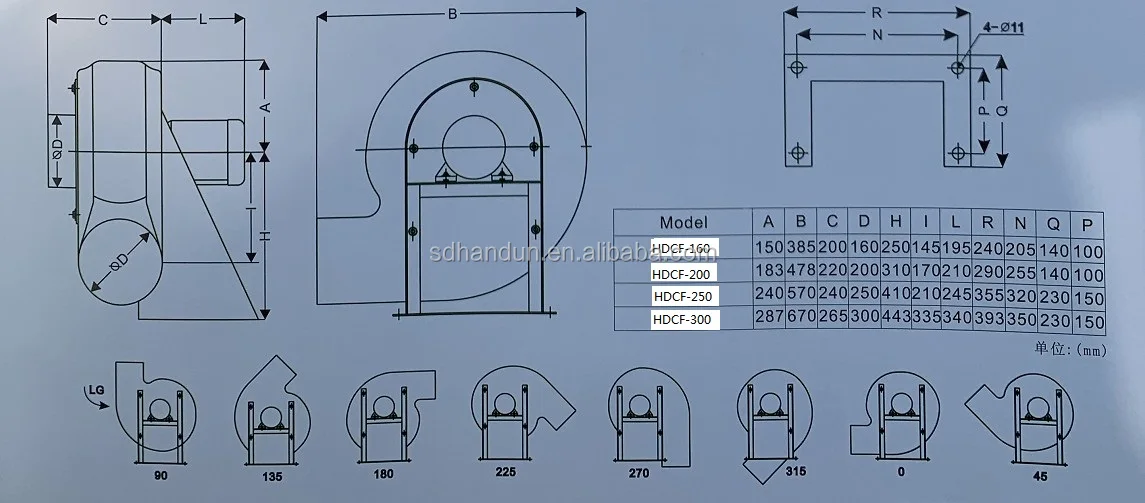 Centrifugal Fan, 300mm, Plastic - detail 18