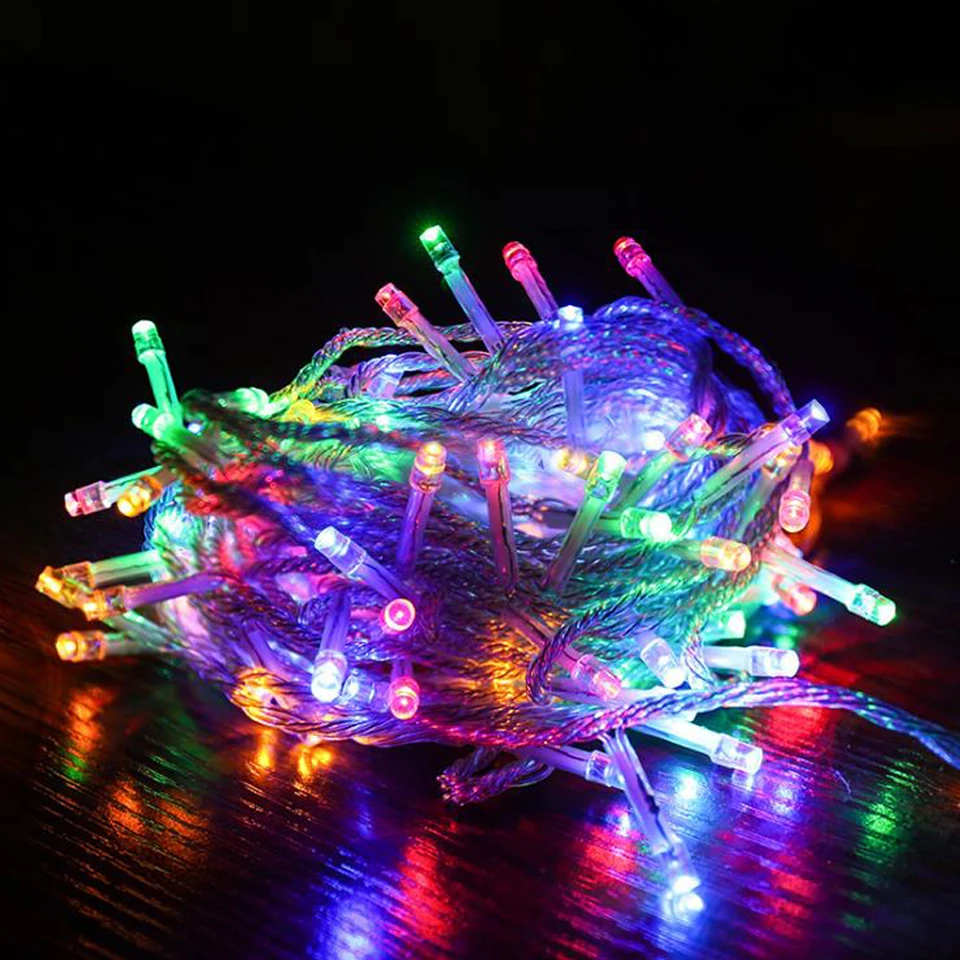 10M LED String Fairy Lights Waterproof Plug in Christmas Party Garden Light 110V 