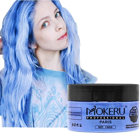 Granny Grey Hair Mud Colored Hair Wax 8 Colors One-time Modeling Multi  Colors Hair Style - Buy Hair Styling Wax,Hair Wax Strong,Hair Mud Product  on 
