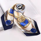 Scarf Fashion Shawl Ladies Carriage Scarves Cheap Silk Head Scarf Custom In Bulk Printed