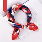 Square Women's White-collar Workers With Square Scarf In Daily Life