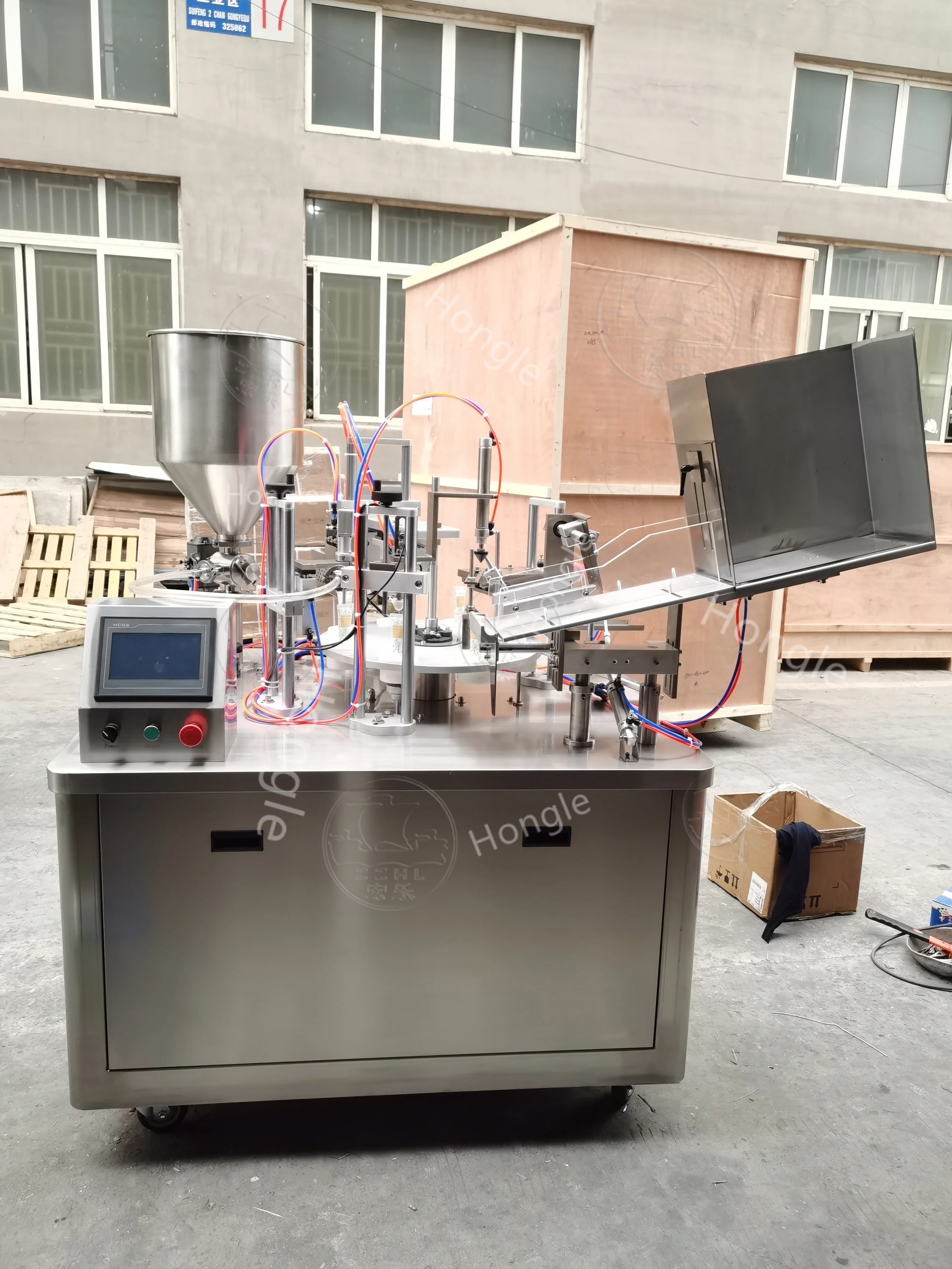 Factory Price Cosmetic Aluminium and Sealing Effervescent Tablet Plastic Laminated Tube Filling Machine details