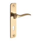 Key Durable Using Low Price Vintage Door Key Handles With Lock With Plate Gold Colour