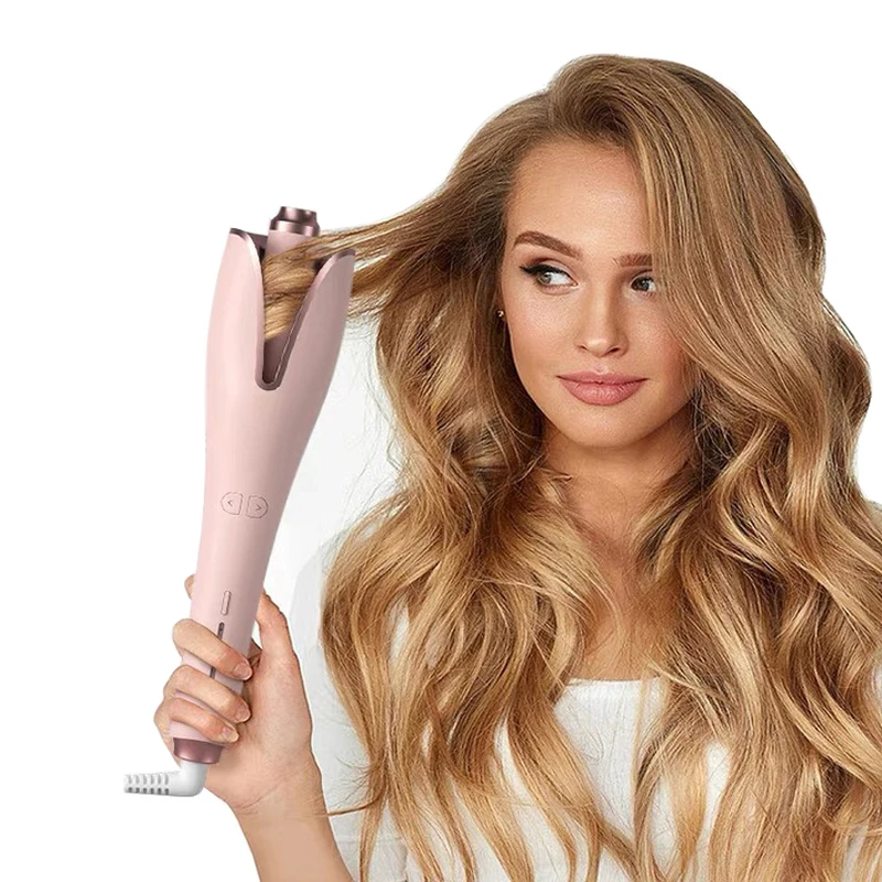 Fast Heating Tourmaline Ceramic Plates Air Spin Ceramic Pro Hair Curler  Professional Hair Styling Tool Automatic Curling Iron - Buy Hair Curlers  Hair Curler Digital Pink Automatic Hair Curler Rotating Silk Hair