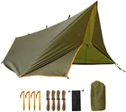 Hammock Rain Fly Waterproof Ripstop Tent Tarp UV Protection PU 2500mm Lightweight For Camping Backpack