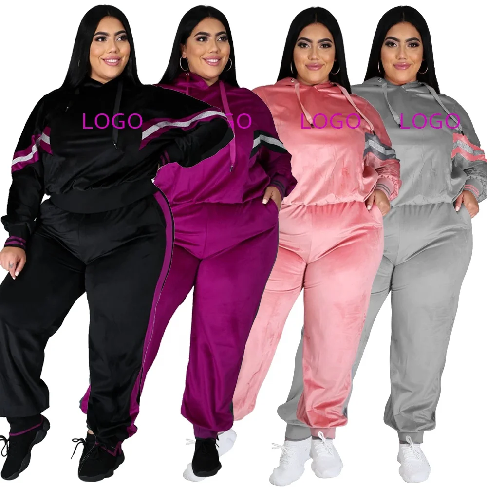 pink plus size sweat suits