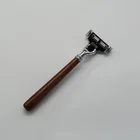 Quality Men's Safe Wooden Razor With Replaceable Head