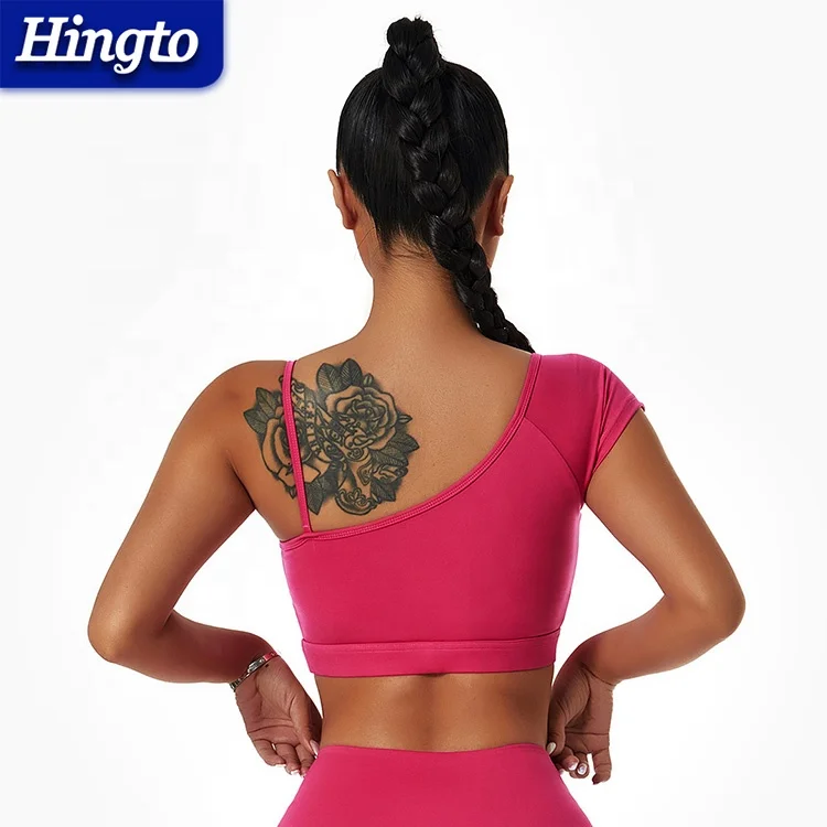 Summer Fashion High Quality Womens Cheap Yoga Crop Tank Tops Workout Plain Gym Fit Sports Woman Top Halter Crop Tops For Women