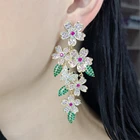 Large Earings Earrings Retro Flower Large Statement Earings Big Chunky Flower Luxury Earrings Women