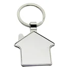 Blank Keychain Wholesale China Manufacturer Cheap Oem Custom Engraved Logo House Shape Blank Metal Keychains