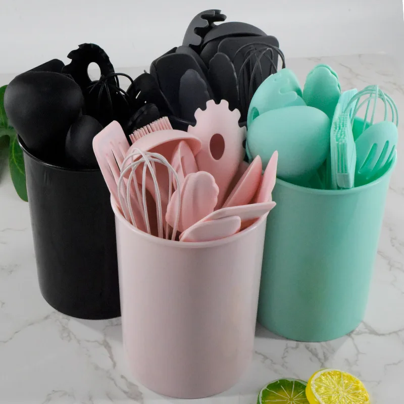 11 Pieces Set Food grade Heat Resistant Cooking Utensils Gadgets Tongs Spoon Kitchen Tools Kitchen Utensil accessories