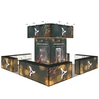 Back Stand Booth Wholesale 6x6m 20x20ft Standard Trade Show Stand Led Back Lit Exhibition Booth