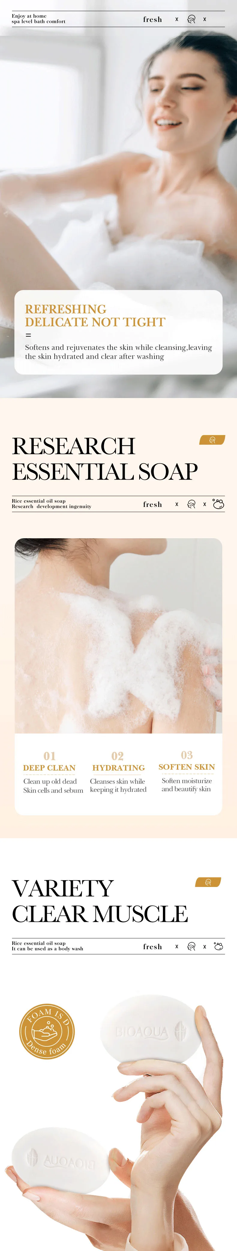 product bioaqua organic natural lightening soap bar deeply cleansing and whitening for face hands body made from rice-4