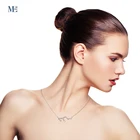 Silver Charms Silver Free Sample 925 Sterling Silver Zodiac Signs Necklace 12 Zodiac Charms Necklaces For Women