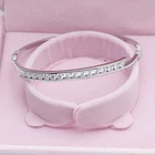 China Silver Jewelry Silver Wholesale In Guangzhou China Factory Fashion Cubic Zircon Silver Jewelry Bangle For Women
