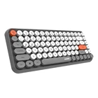 308I Wireless BT Retro Mixed Color Keycap Typewriter Style Keyboard For PC Laptop Windows IOS