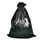 Bags Satin Bag Wholesale Custom Logo Silk Wig Bags Satin Hair Bag For Lashes Silk Drawstring Bag