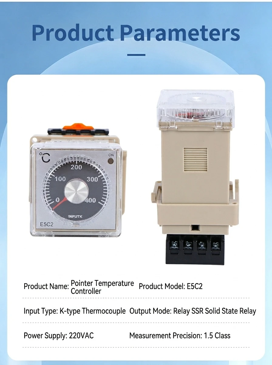 product odm xrkc e5c4 dial adjustment pid intelligent digital temperature controller k type e5c2 0 400 industrial thermostat-0