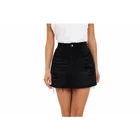 Jeans Skirt Factory Directly Supply Woman Black Denim Jeans Skirt