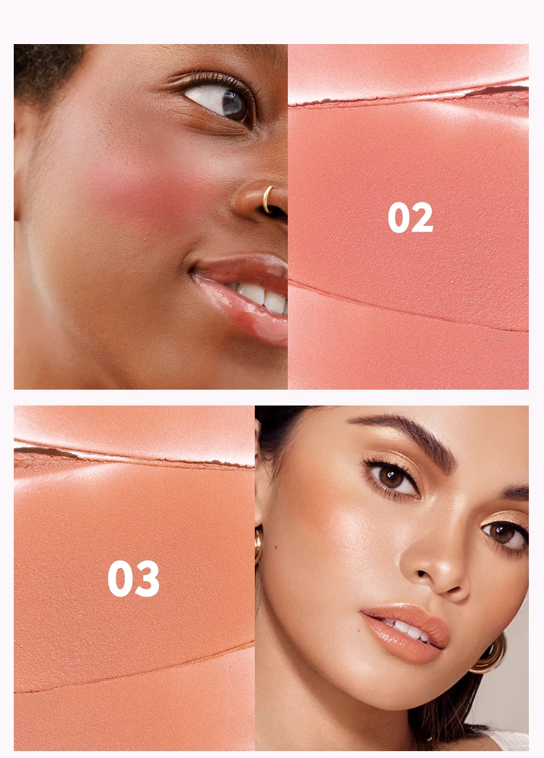 Private Label Waterproof Cream Blusher Wholesale Long Lasting Vegan