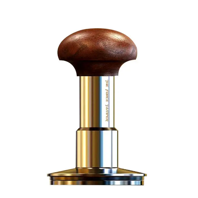 Coffee Tamper-Coffee Tamper 53mm-Stainless Steel Coffee Tamper-Coffee Shop Supplies with Silicone Tamper-Stainless Steel Coffee Tamper 53mm black-tan-53