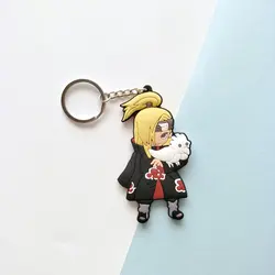 Factory cheapest OEM anime cartoon figure double size super soft pvc Hokage keychain for decoration