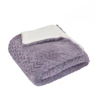Warm Throw Blanket Warm China Factory Warm Winter Fuzzy Polyester Brushed Faux Fur Sherpa Fleece Blanket Throw