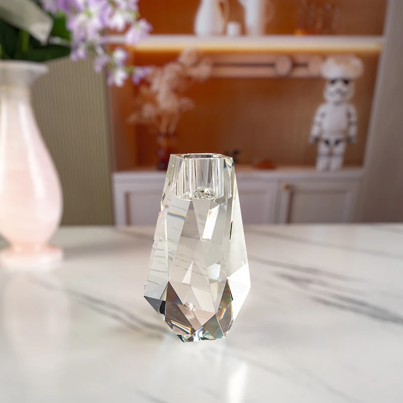 product small bridge special shaped glass candle holder for home decoration wedding center decoration candle holder decoration-6