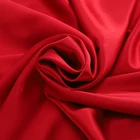 Silk Satin Fabric Hot Selling 25M/M Double Faced Red Real Silk Mulbery Heavy Satin Fabric