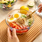 Glass Bowl High Quality Fruit Salad Clear Microwave Oven Glassware Borosilicate Glass Bowls For Food
