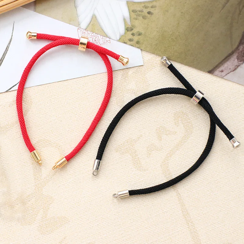 Adjustable Plain Wax Cord Rope Bracelets for DIY charm Bracelets jewelry making Custom Thread String Knotted Woven Bracelets .jpg