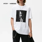 Short Shirts MISSM Custom Crew Neck Short Sleeves Tee Photographic Print Digital Printing Mens Shirts 100% Cotton