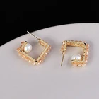 2021pearl Hoop Earring Knotted Earrings Pearl Earring