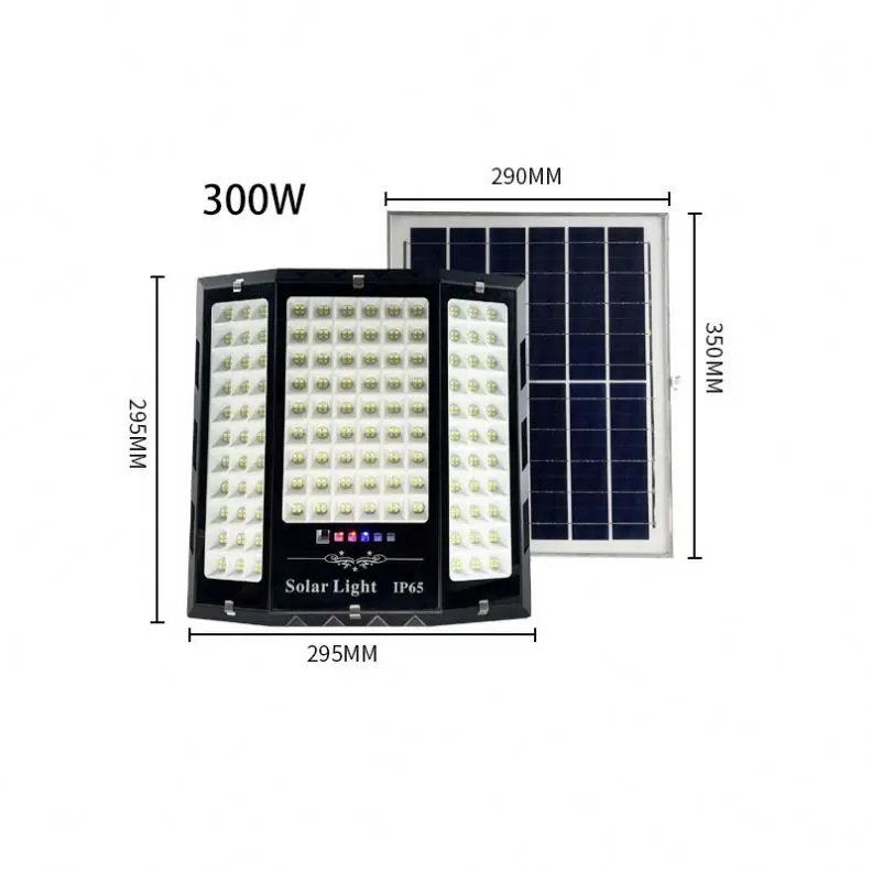 New three-sided luminous solar floodlight high-power lighting outdoor waterproof garden lights rural household street lights