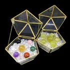 Gift Wholesale Gemstone Rock Crystal Healing Ball 7 Chakra With Tumbled Stone Glass Box Gift For Healing