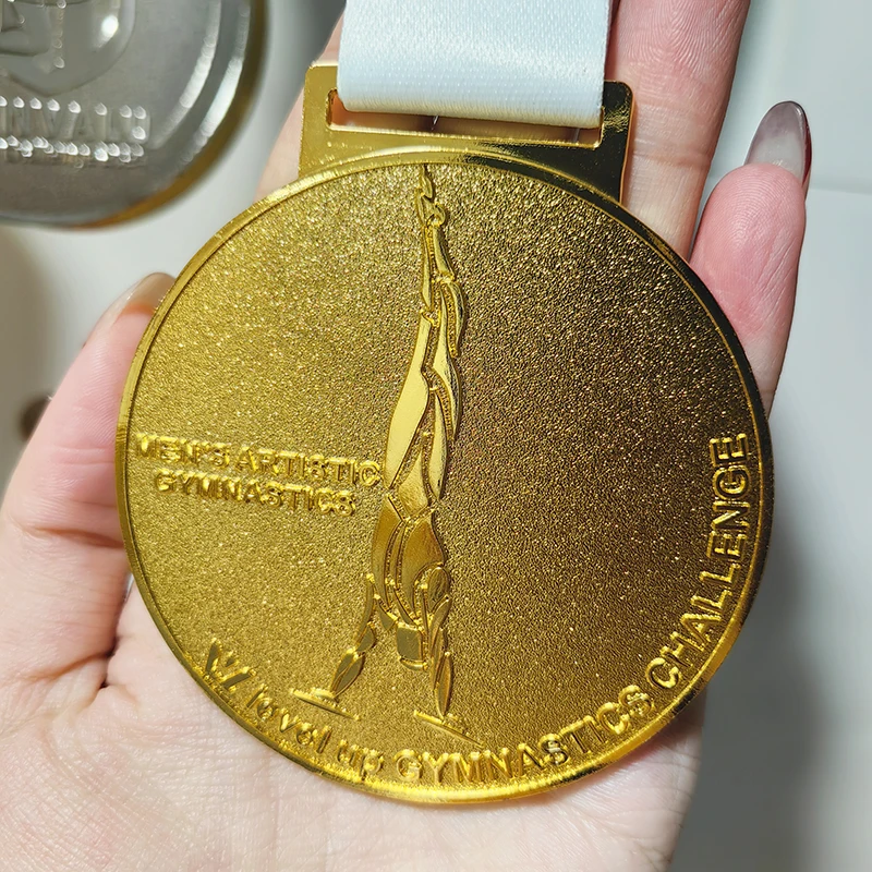 Custom 3D Gold Silver Bronze Zinc Alloy Rhythmic Gymnastics Medal Modern Style Sport Award Medal by Manufacturer details
