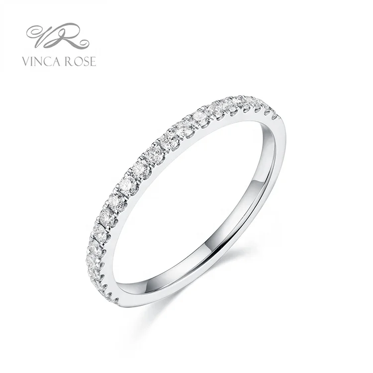 half circle diamond ring