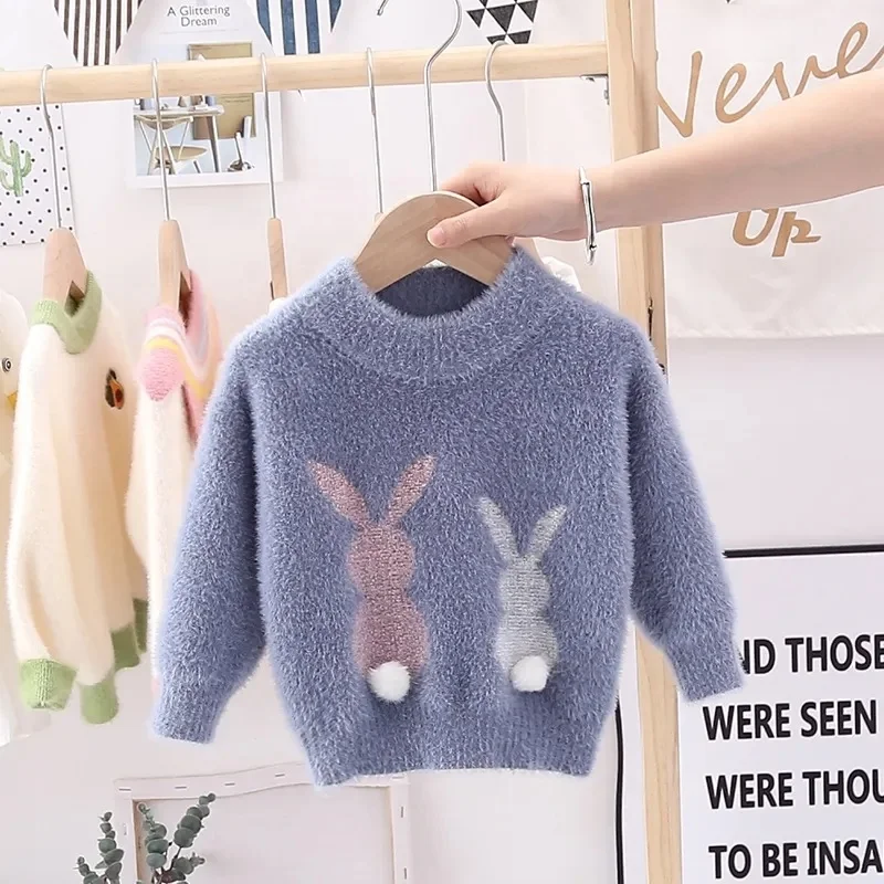 Baby Sweaters Toddler Boys Girls Sweater Infant Newborns Round Neck Long Sleeve