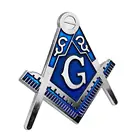 Car Compass Car Chrome Emblem Masonic Square Compass Car Metal Auto Emblem