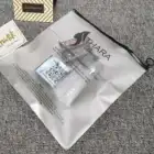 Black Ring Custom With Your Logo Zipper Bag Packaging Bag Pvc Black Zip With Circle Ring