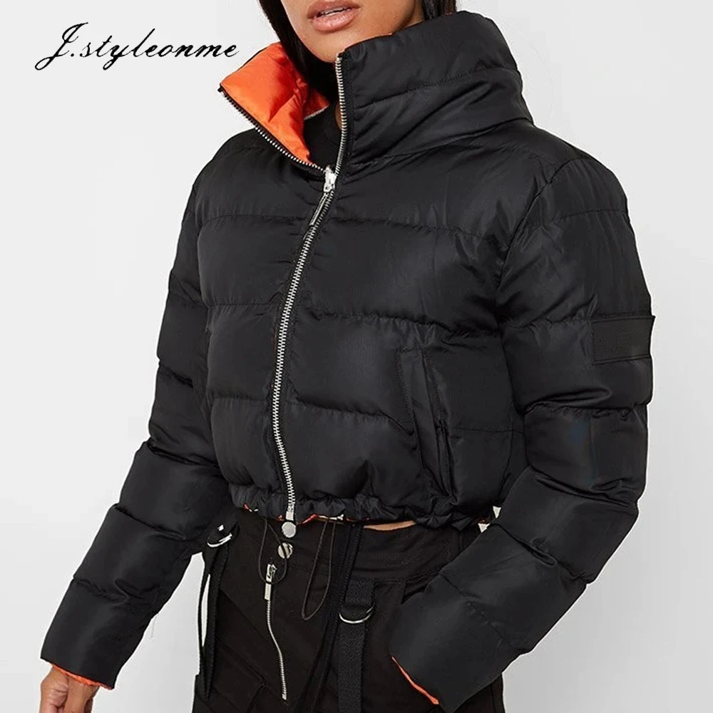 Lilac Short Cotton Puffer Jacket Winter 