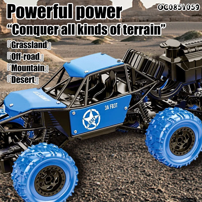 45 degree slope climbing oem 6 wheels rc alloy small spray stunt car novelty toy 1:14 model manufacturer
