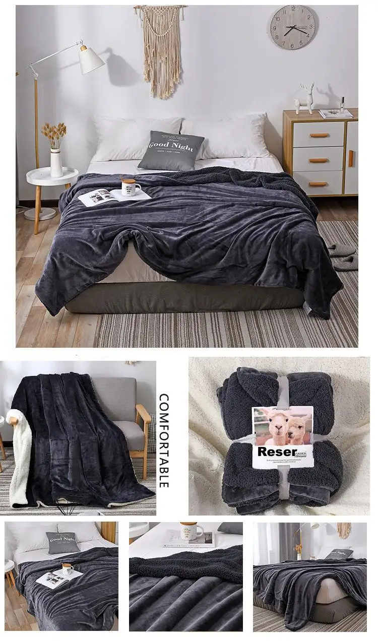 GentleSoft Sherpa Fleece Throw Blanket for Couch Thick Cozy Christmas Blanket for Winter Non-Heated Soft Fuzzy Plush Throw