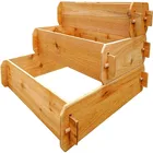 Wood Gardens Raised Bed Kit 3 Tiered 1x3 2x3 3x3 Western Red Cedar Elevated Planter With Mortise And Tenon Joinery
