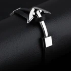 Wrist High Quality Cowhide Leather Wrist Bracelet Anchor Stainless Steel