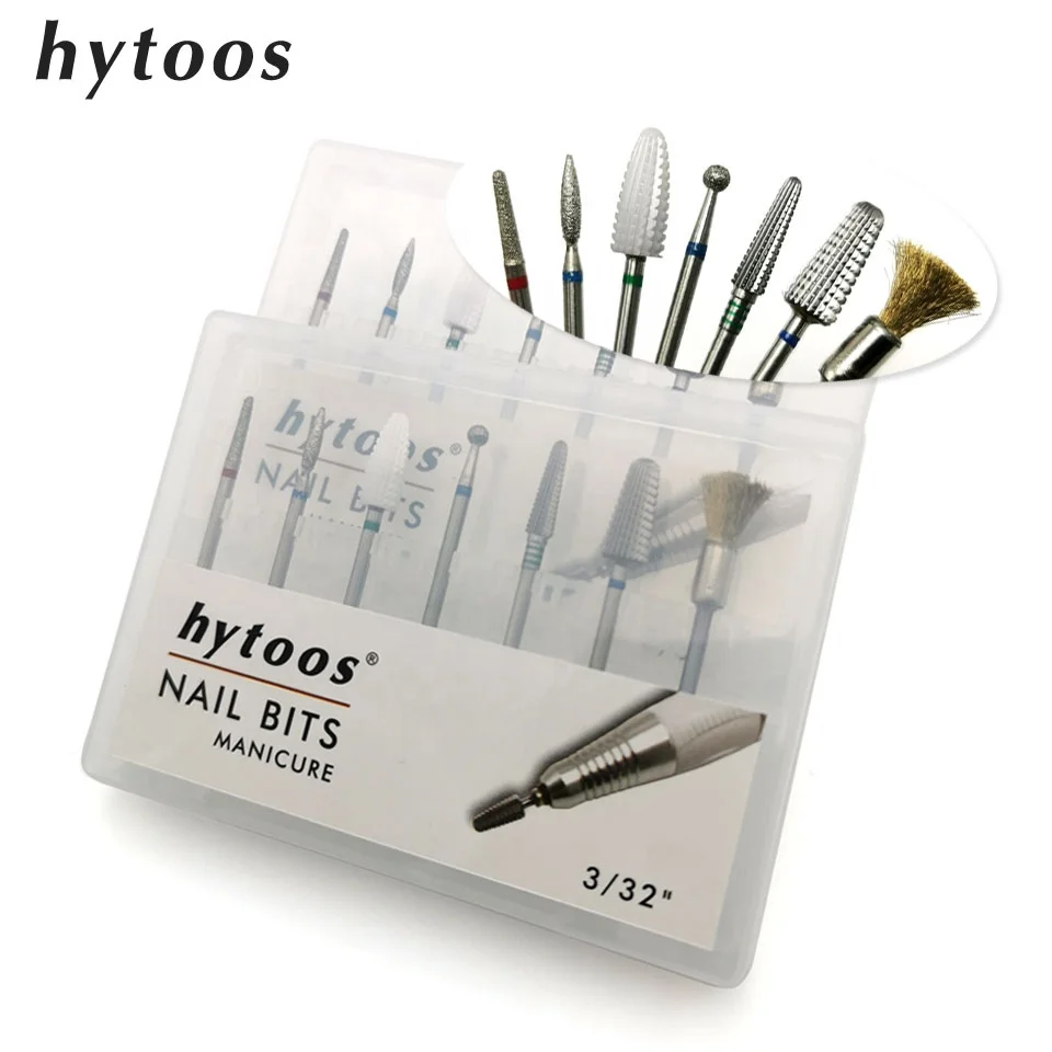 Hytoos Carbide Nail Drill Bit Set 3 32 7pcs Set Rotary Nail Bits