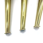 Furniture Legs Customized Household Furniture Cabinet Cone Metal Golden Sofa Legs With Gasket