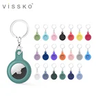 Cover Wholesale 20 Colors Silicone Airtag Case With Keychains For Apple Airtags Case Locator Tracker Cover